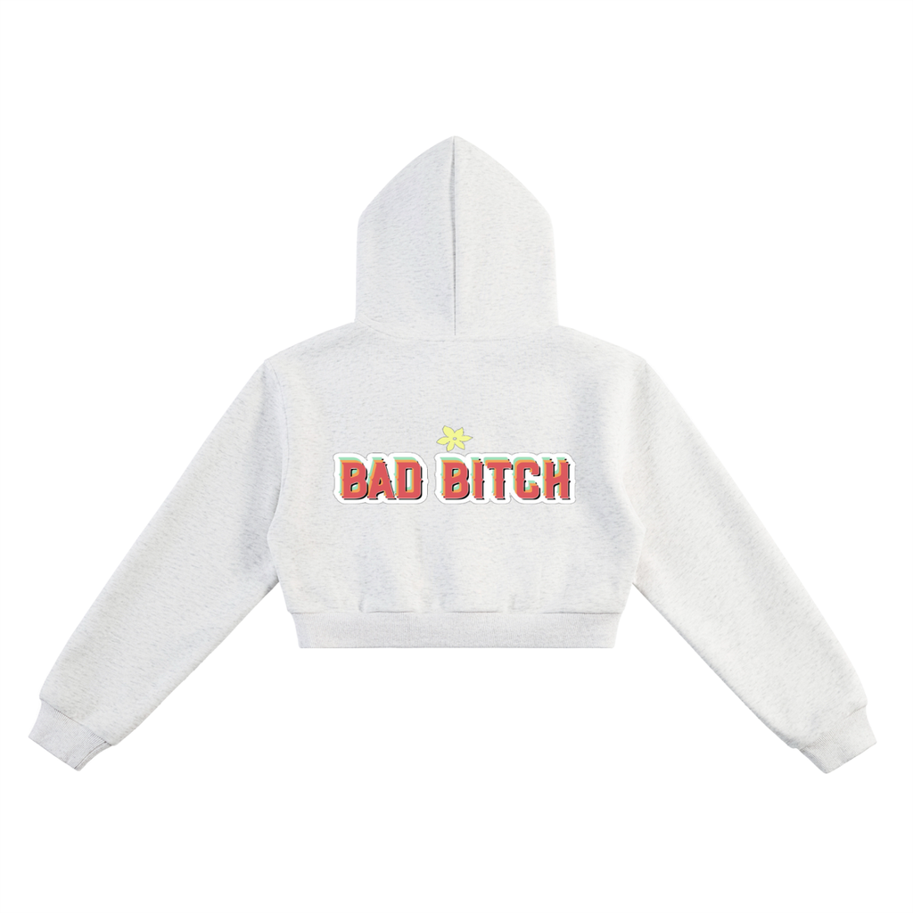 Bad Bitch Cropped Hoodie