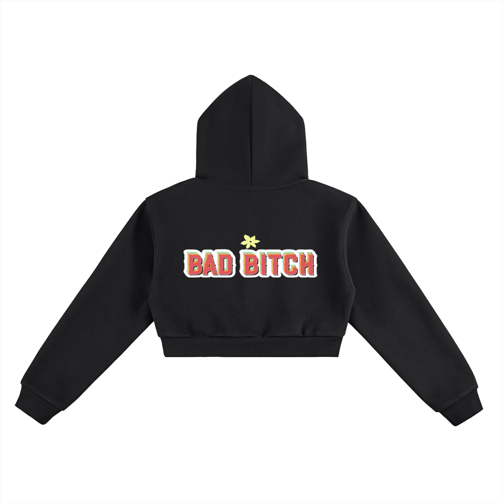 Bad Bitch Cropped Hoodie