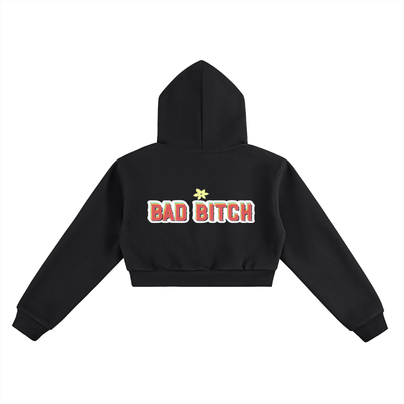 Bad Bitch Cropped Hoodie