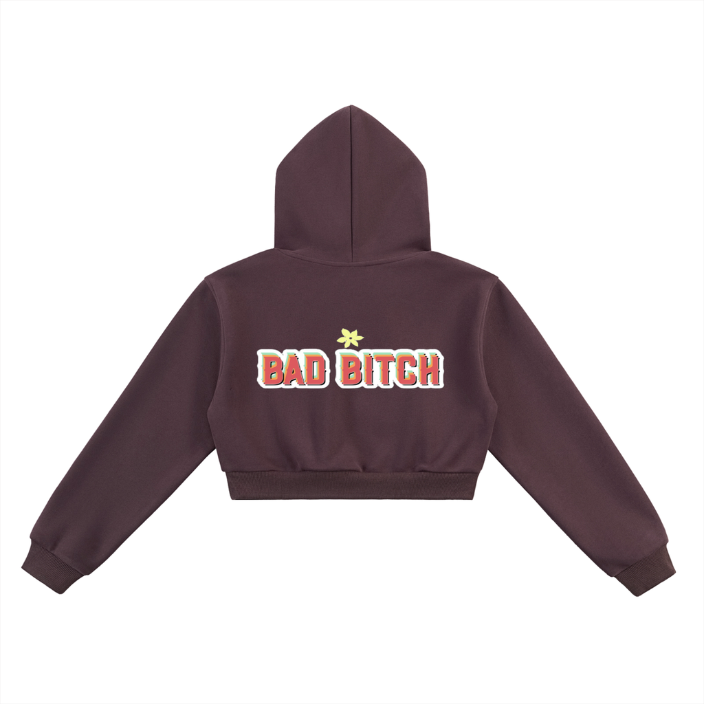 Bad Bitch Cropped Hoodie