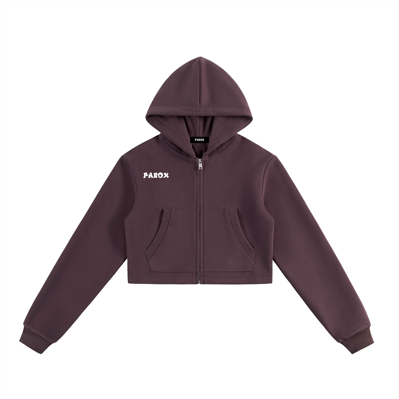 Bad Bitch Cropped Zip-Up Hoodie