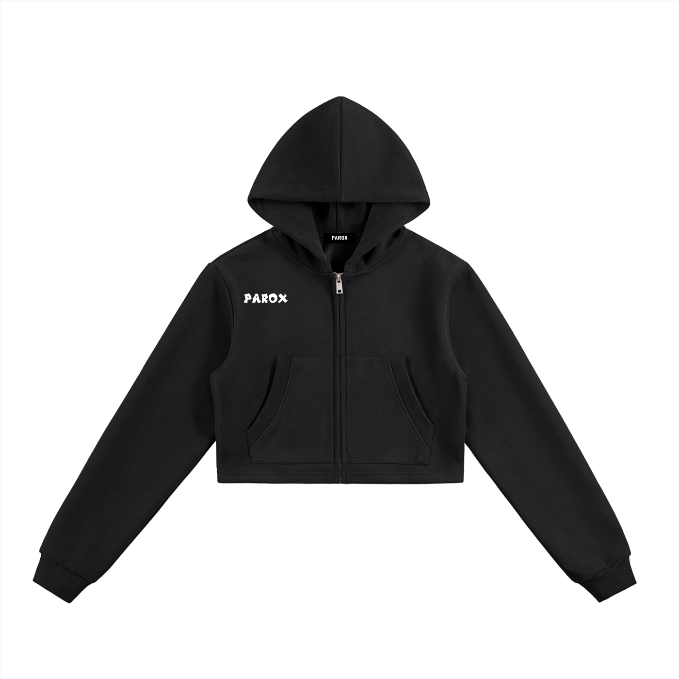 Bad Bitch Cropped Zip-Up Hoodie